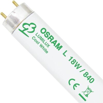 Osram Lumilux T8 G13 L 18 W/840 Fluorescent Lamp Osram Lumilux T8 G13 L 18 W/840 Fluorescent Lamp