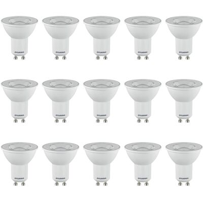 SYLVANIA GU10 LED Light Bulbs, 4.2W, 345 Lumens, 50W Equivalent, Neutral White 4 SYLVANIA GU10 LED Light Bulbs, 4.2W, 345 Lumens, 50W Equivalent, Neutral White 4