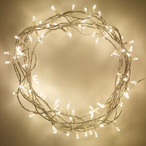 Lights4fun Indoor Fairy Lights: 100 Warm White LEDs on 8m Clear Cable, Safe 24V, SLF-100-YW Lights4fun Indoor Fairy Lights: 100 Warm White LEDs on 8m Clear Cable, Safe 24V, SLF-100-YW