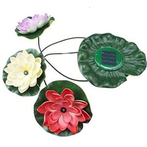Ranpo Floating Lotus Pad Solar Pond Lights Outdoor Garden Decoration Light Ranpo Floating Lotus Pad Solar Pond Lights Outdoor Garden Decoration Light