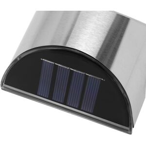 Unbranded 2 PACK STAINLESS STEEL SOLAR WALL LIGHTS OUTDOOR FENCE POST LIGHTS Unbranded 2 PACK STAINLESS STEEL SOLAR WALL LIGHTS OUTDOOR FENCE POST LIGHTS