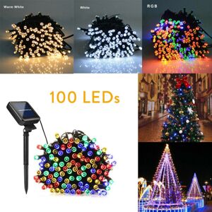 Ranpo (Pink) 12M 100LEDs LED Solar Power Fairy String Light Outdoor Garden Party Weddi Ranpo (Pink) 12M 100LEDs LED Solar Power Fairy String Light Outdoor Garden Party Weddi