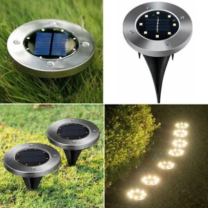 Ranpo (4Pcs, Cool White) 8LED Solar Power Ground Lights Floor Decking Outdoor Garden L Ranpo (4Pcs, Cool White) 8LED Solar Power Ground Lights Floor Decking Outdoor Garden L