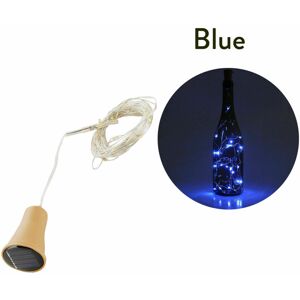 Ranpo (Blue, 1m-10LEDs) 1M 2M LED Solar Fairy Lights Copper Wire Cork Wine Bottle Stri Ranpo (Blue, 1m-10LEDs) 1M 2M LED Solar Fairy Lights Copper Wire Cork Wine Bottle Stri