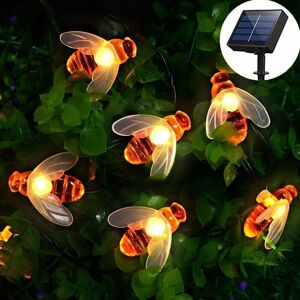 Ranpo (7M 50LEDs ) 5M 6.5M 7M 12M 8 Modes Honey Bee LED Solar String Lights Outdoor Wa Ranpo (7M 50LEDs ) 5M 6.5M 7M 12M 8 Modes Honey Bee LED Solar String Lights Outdoor Wa