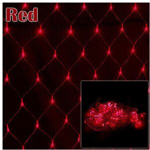 Unbranded (Red, 200LED 3m x 2m) LED Net Mesh Fairy String Lights Garden Party Outdoor Unbranded (Red, 200LED 3m x 2m) LED Net Mesh Fairy String Lights Garden Party Outdoor
