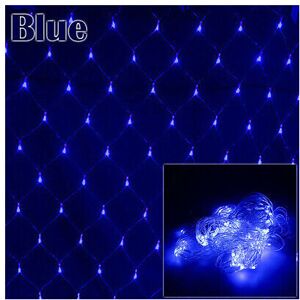 Unbranded (Blue, 200LED 3m x 2m) LED Net Mesh Fairy String Lights Garden Party Outdoor Unbranded (Blue, 200LED 3m x 2m) LED Net Mesh Fairy String Lights Garden Party Outdoor