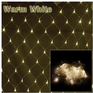 Unbranded (Warm White, 200LED 3m x 2m) LED Net Mesh Fairy String Lights Garden Party Outdo Unbranded (Warm White, 200LED 3m x 2m) LED Net Mesh Fairy String Lights Garden Party Outdo
