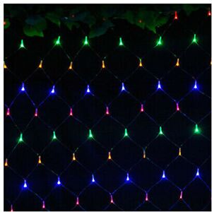 Unbranded (Multi, 1.5MX1.5M 96LED) LED String Fairy Net Lights Curtain Mesh Christmas Part Unbranded (Multi, 1.5MX1.5M 96LED) LED String Fairy Net Lights Curtain Mesh Christmas Part
