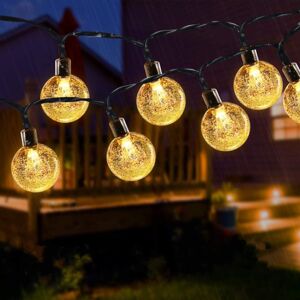 Ulistaurelie 50 LED SOLAR POWERED RETRO BULB STRING LIGHTS GARDEN OUTDOOR FAIRY Ulistaurelie 50 LED SOLAR POWERED RETRO BULB STRING LIGHTS GARDEN OUTDOOR FAIRY