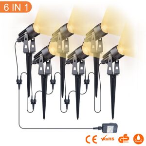 Nohon (Warm White, 6 PACK) LED Garden Spike Light Outdoor Spotlight Lawn Lamp Nohon (Warm White, 6 PACK) LED Garden Spike Light Outdoor Spotlight Lawn Lamp