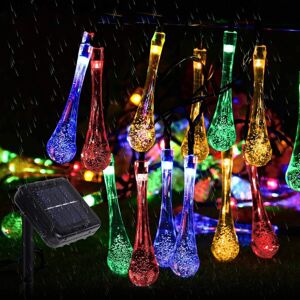 NLEADER (23Ft 50LED) Solar String Lights Outdoor, 30 LED 6M/20Ft Raindrop Solar Powered NLEADER (23Ft 50LED) Solar String Lights Outdoor, 30 LED 6M/20Ft Raindrop Solar Powered