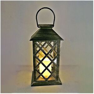 Solarize (Antique Bronze) Solar Candle Lantern Large Flickering LED Flame Solarize (Antique Bronze) Solar Candle Lantern Large Flickering LED Flame