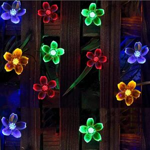 NLEADER Solar String Lights Garden, 23ft 8 Modes 50 LED Blossom Solar Powered Fairy Ligh NLEADER Solar String Lights Garden, 23ft 8 Modes 50 LED Blossom Solar Powered Fairy Ligh