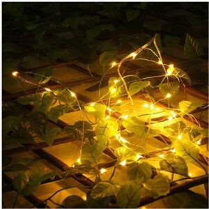 Unbranded (Yellow, 4M(40Led)) LED Battery String Fairy Light Copper Wire Lights Waterproof Unbranded (Yellow, 4M(40Led)) LED Battery String Fairy Light Copper Wire Lights Waterproof