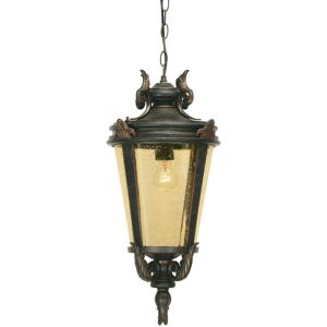 Loops IP23 1 Bulb Chain Lantern Light Weathered Bronze Large LED E27 100W Loops IP23 1 Bulb Chain Lantern Light Weathered Bronze Large LED E27 100W