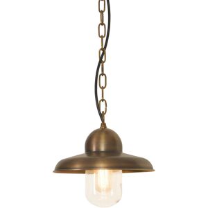 Loops Outdoor IP44 1 Bulb Ceiling Chain Lantern Aged Brass LED E27 100W Loops Outdoor IP44 1 Bulb Ceiling Chain Lantern Aged Brass LED E27 100W