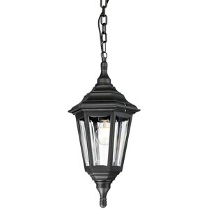 Loops Outdoor IP44 1 Bulb Chain Lantern Black LED E27 100W Light Fitting Loops Outdoor IP44 1 Bulb Chain Lantern Black LED E27 100W Light Fitting