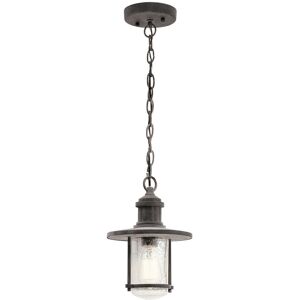 Loops Outdoor IP45 1 Bulb Chain Lantern Light Weathered Zinc LED E27 100W Loops Outdoor IP45 1 Bulb Chain Lantern Light Weathered Zinc LED E27 100W