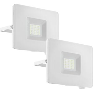 Loops 2 PACK IP65 Outdoor Wall Flood Light White Adjustable 30W LED Porch Lamp - Wall Flood Light Loops 2 PACK IP65 Outdoor Wall Flood Light White Adjustable 30W LED Porch Lamp - Wall Flood Light