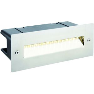 Loops IP44 LED Full Brick Light Stainless Steel & Angled Down Guide 2W Cool White Loops IP44 LED Full Brick Light Stainless Steel & Angled Down Guide 2W Cool White