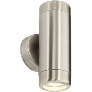 Stainless Steel Up & Down Twin Outdoor Wall Light - 2 x 7W GU10 LED Stainless Steel Up & Down Twin Outdoor Wall Light - 2 x 7W GU10 LED