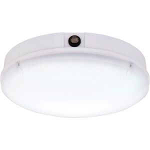Loops Gloss White IP65 Bulkhead Light - 18W CCT LED Module - Photocell Sensor Loops Gloss White IP65 Bulkhead Light - 18W CCT LED Module - Photocell Sensor