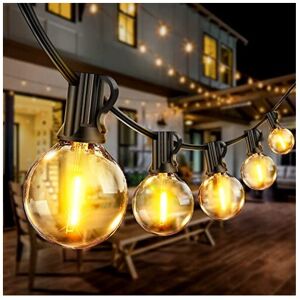 PBGMRT Outdoor String Lights Mains Powered 100FT30M G40 Garden Festoon Lights with 553 PBGMRT Outdoor String Lights Mains Powered 100FT30M G40 Garden Festoon Lights with 553