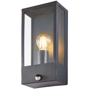 Litecraft Edgworth Outdoor Lantern With PIR Motion Sensor - Anthracite Litecraft Edgworth Outdoor Lantern With PIR Motion Sensor - Anthracite