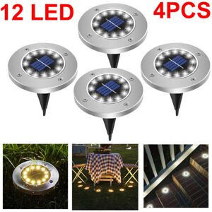 Olymdo (Warm white) 12LED Solar Power Ground Lights 4Pcs Garden Lawn Path Lamp,Warm Whi Olymdo (Warm white) 12LED Solar Power Ground Lights 4Pcs Garden Lawn Path Lamp,Warm Whi