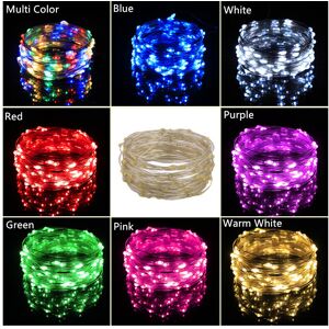 PAKTOO (Blue, 10M 100 LED) Solar String Lights Outdoor Copper Wire Lights PAKTOO (Blue, 10M 100 LED) Solar String Lights Outdoor Copper Wire Lights