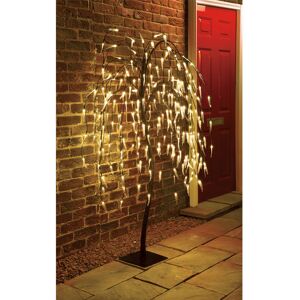 Spot On Dealz 5 FT Weeping Willow Tree Outdoor Decorations 240 LED Solar Powered Spot On Dealz 5 FT Weeping Willow Tree Outdoor Decorations 240 LED Solar Powered