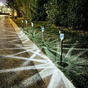 Unbranded 10X Stainless Steel Solar Garden Outdoor Lights Unbranded 10X Stainless Steel Solar Garden Outdoor Lights