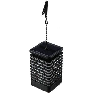 GreenZech (Black) LED Solar Hanging Light Flickering Flame Lawn Garden Candle Lantern Lamp GreenZech (Black) LED Solar Hanging Light Flickering Flame Lawn Garden Candle Lantern Lamp