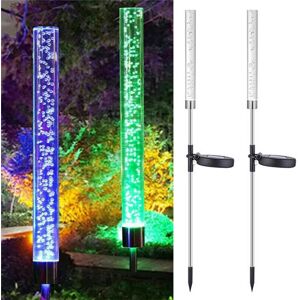 winwin (2 Pcs) LED Solar Powered Acrylic Bubble Light Lawn Lamp winwin (2 Pcs) LED Solar Powered Acrylic Bubble Light Lawn Lamp