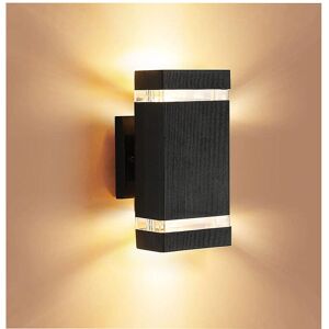 Unbranded IP65 Dusk to Dawn Outdoor Wall Light with LED Bulbs Up and Down Black Fixture We Unbranded IP65 Dusk to Dawn Outdoor Wall Light with LED Bulbs Up and Down Black Fixture We