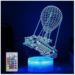 Hoofun Batttlebus 3D LED Night Light with Remote - 16 Colors Mood Lamp, Vision Effect, Hoofun Batttlebus 3D LED Night Light with Remote - 16 Colors Mood Lamp, Vision Effect,