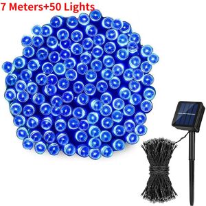 Unbranded (Blue, 700cm/275.59in) Garland Led Christmas Fairy Light Outdoor Solar Powered S Unbranded (Blue, 700cm/275.59in) Garland Led Christmas Fairy Light Outdoor Solar Powered S
