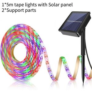 Unbranded (Colorful 5M) Rgb Solar Powered Led Light Strip Outdoor Garden Tape String Warm Unbranded (Colorful 5M) Rgb Solar Powered Led Light Strip Outdoor Garden Tape String Warm