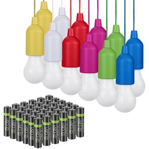 Valiant Hanging String Lights (12 Pk) + 36 AAA Batteries Valiant Hanging String Lights (12 Pk) + 36 AAA Batteries