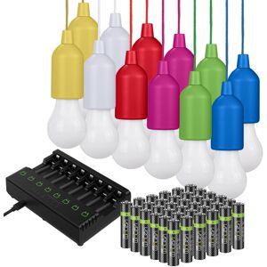 Valiant Hanging Lights LED (12 Pk), 36 x AAA Batteries + Charger Valiant Hanging Lights LED (12 Pk), 36 x AAA Batteries + Charger