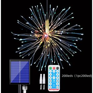 Unbranded (Multicolor, 1pc) 200/400/600/800/1000LED Firework Lights, Solar Powered Chandel Unbranded (Multicolor, 1pc) 200/400/600/800/1000LED Firework Lights, Solar Powered Chandel