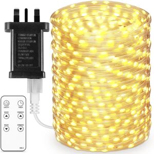Unbranded (50M 500LED) Fairy Lights Plug-In, 50M 500 LED Warm White, Outdoor Fairy Lights Unbranded (50M 500LED) Fairy Lights Plug-In, 50M 500 LED Warm White, Outdoor Fairy Lights
