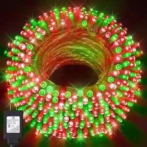 Unbranded (Red and Green, 197ft 500 LED) Bedetter 403ft 1000 Led String Lights Outdoor Chr Unbranded (Red and Green, 197ft 500 LED) Bedetter 403ft 1000 Led String Lights Outdoor Chr