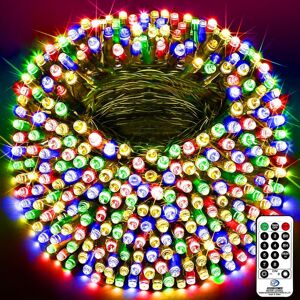 Unbranded (White and Blue, 99ft 300 LED) Bedetter 403ft 1000 Led String Lights Outdoor Chr Unbranded (White and Blue, 99ft 300 LED) Bedetter 403ft 1000 Led String Lights Outdoor Chr