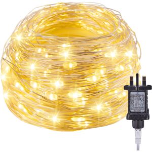Gogerstar (Warm White, 30M+300Leds) Fairy Lights Plug in, Waterproof Silver Wire Firefly L Gogerstar (Warm White, 30M+300Leds) Fairy Lights Plug in, Waterproof Silver Wire Firefly L