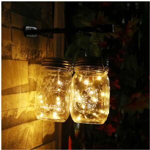 Unbranded 20 LED Solar Mason Jar Lid Lights String Fairy Star Firefly Jar Lids Lights Unbranded 20 LED Solar Mason Jar Lid Lights String Fairy Star Firefly Jar Lids Lights