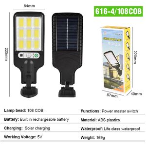 GreenZech (108COB(Without remote controller)) LED Solar Wall Light 3 Modes Motion Sensor L GreenZech (108COB(Without remote controller)) LED Solar Wall Light 3 Modes Motion Sensor L