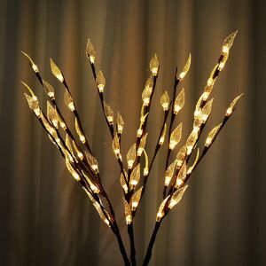 GreenZech (Warm White) 3PCS Solar Powered Tree Branch Leaf Pattern LED Garden Holiday Ligh GreenZech (Warm White) 3PCS Solar Powered Tree Branch Leaf Pattern LED Garden Holiday Ligh