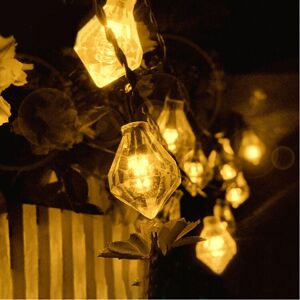 GreenZech (Warm White) Gardening 6M 30LED Solar Panel Light Diamond Holiday Christmas Wedd GreenZech (Warm White) Gardening 6M 30LED Solar Panel Light Diamond Holiday Christmas Wedd